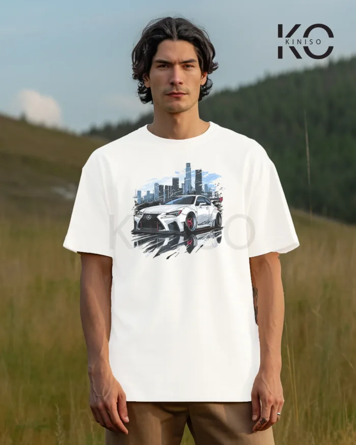 Car t shirt design for men with Lexus Luxury Racing Car Printed - Image 2